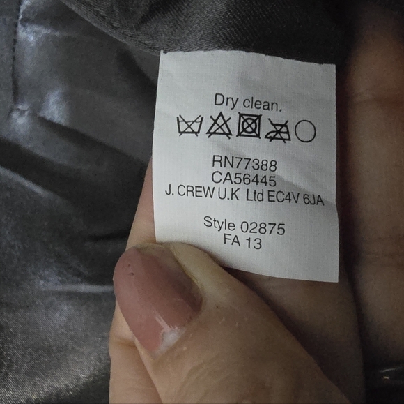 J. Crew Wool Cashmere by Nello Gori Long Coat in Black Neutral Lux Winter hood - Picture 14 of 14